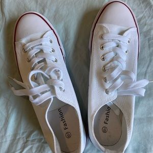 White sneakers